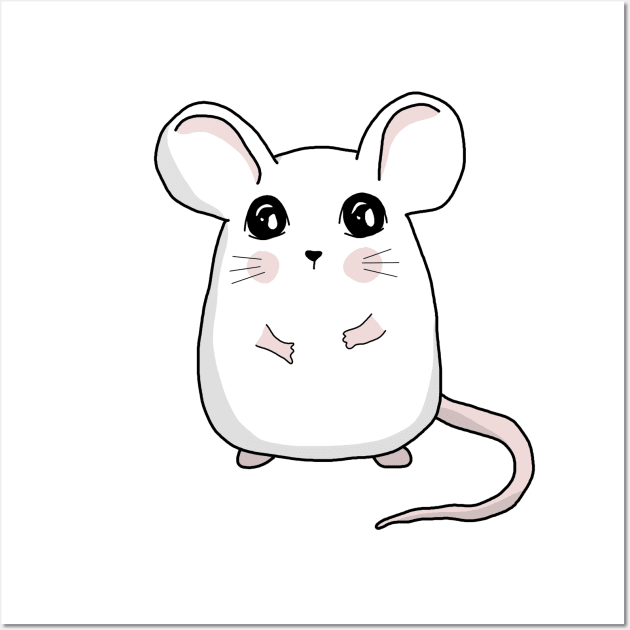 Cute Mouse Wall Art by valentinahramov